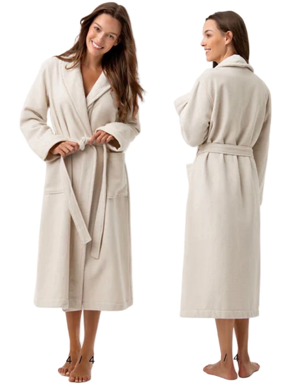 UNDER THE CANOPY Organic Cotton Waffle Robe - Size S/M